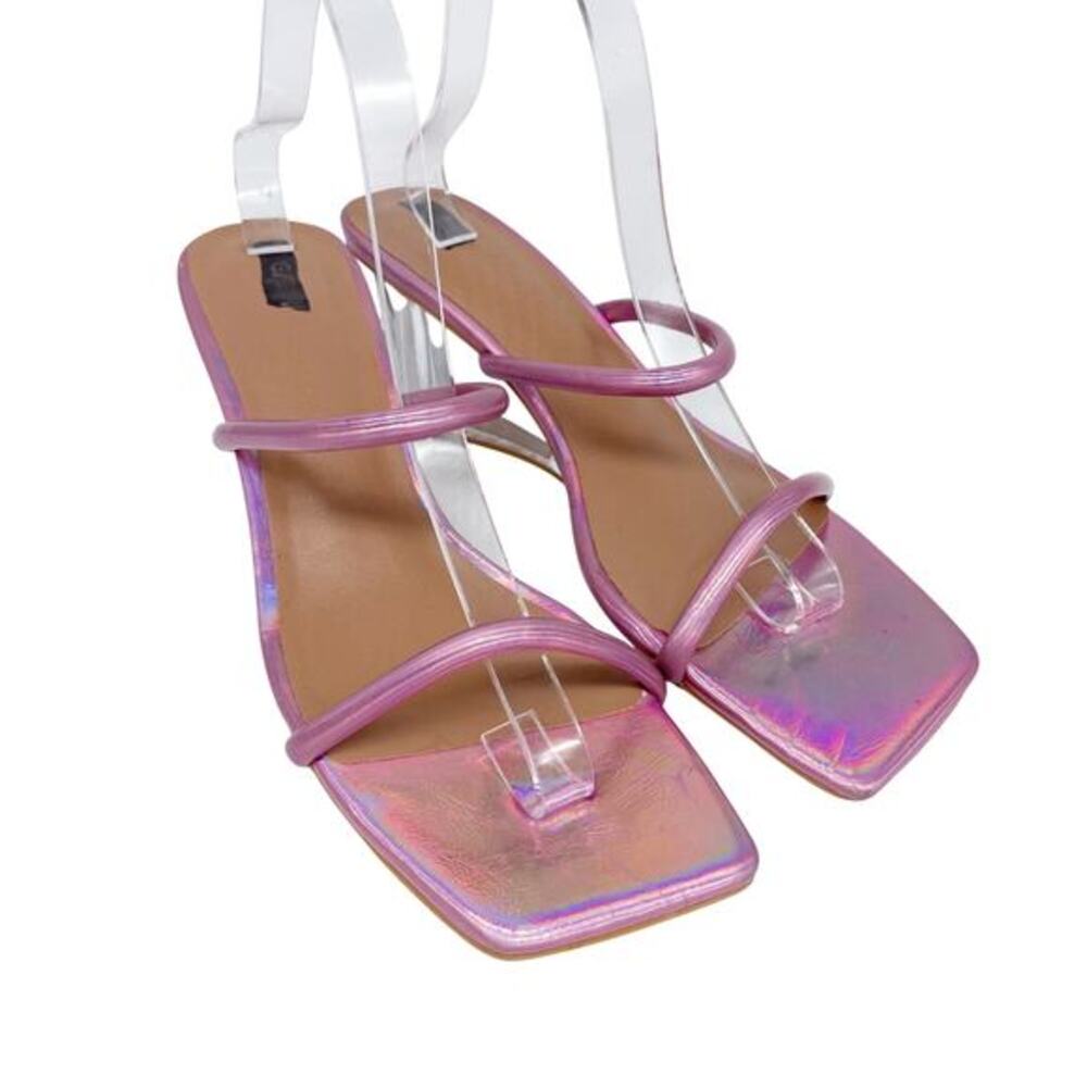Gabrielle Union Women's Hilaria Clear Wedge 2 Strappy Sandals Size 9
